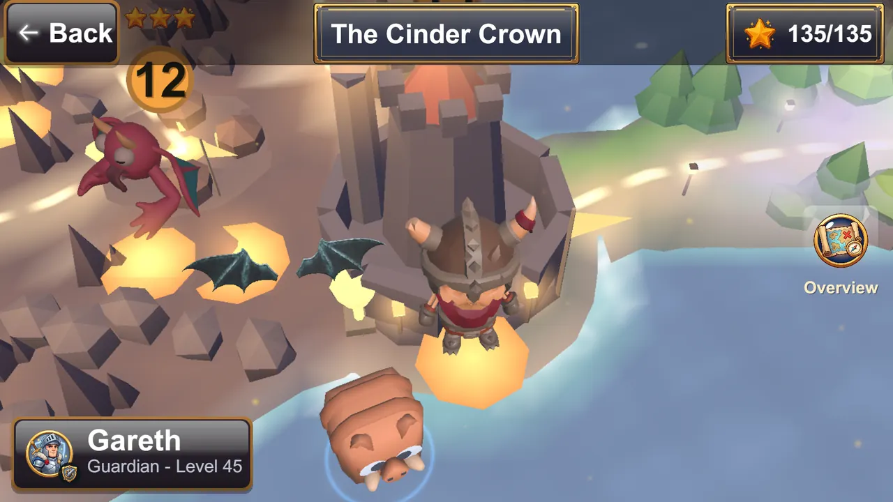 The world map of the Cinder Crown